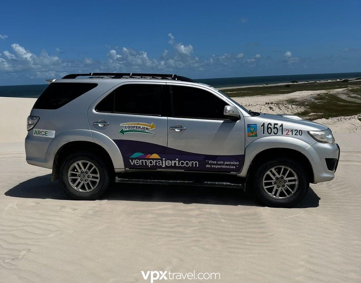 Transfert Exclusif et Excursion Intégrée : De l'Aéroport de Jericoacoara (JJD) à la Plage de Jericoacoara avec Tour en Chemin