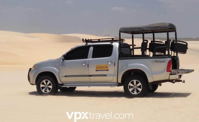 Jardineira de Jijoca (cidade) para Vila de Jericoacoara Privativo de 1 a 10 pessoas.