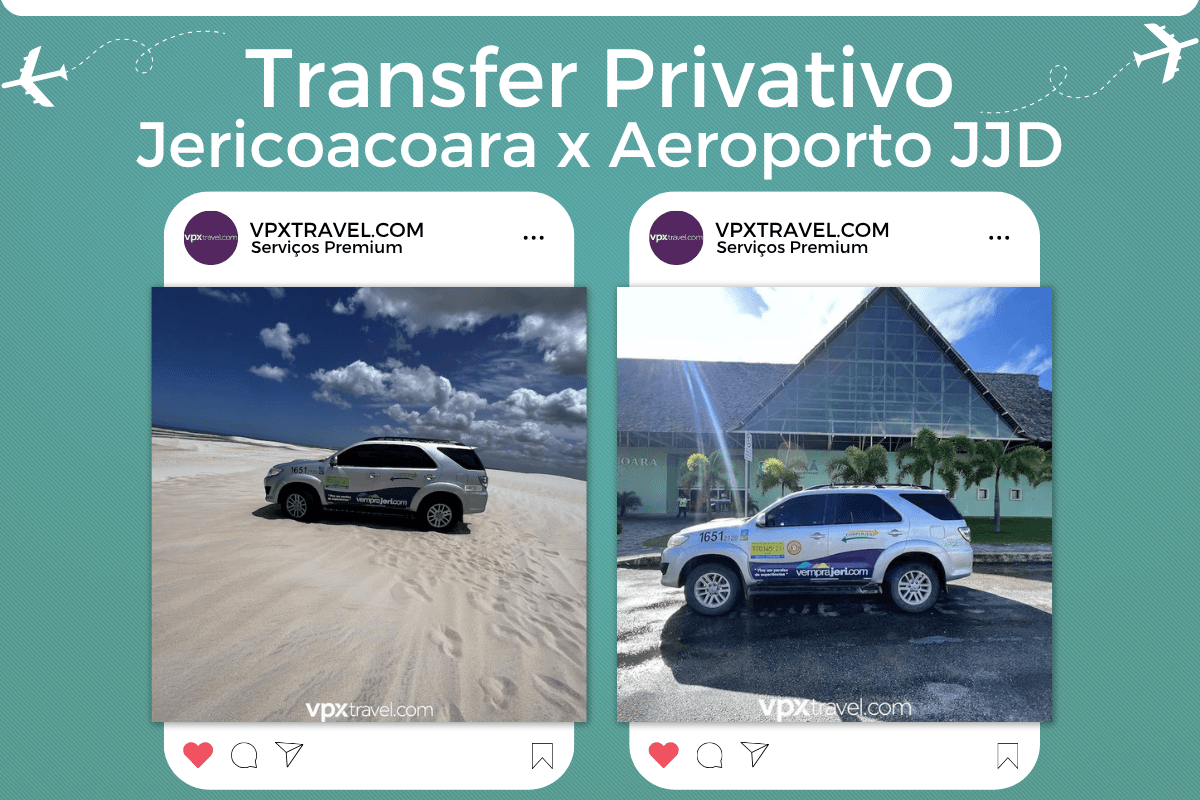 Transfer Privado del Pueblo de Jericoacoara al Aeropuerto de Cruz (JJD) en vehículo para hasta 4 pasajeros, Toyota Hilux o Similar